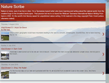 Tablet Screenshot of naturescribe.com